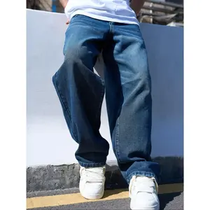 Men’s denim jeans, high-quality jeans, loose and comfortable straight-leg jeans for everyday wear, woven underwear suitable for all seasons GARMENTARY