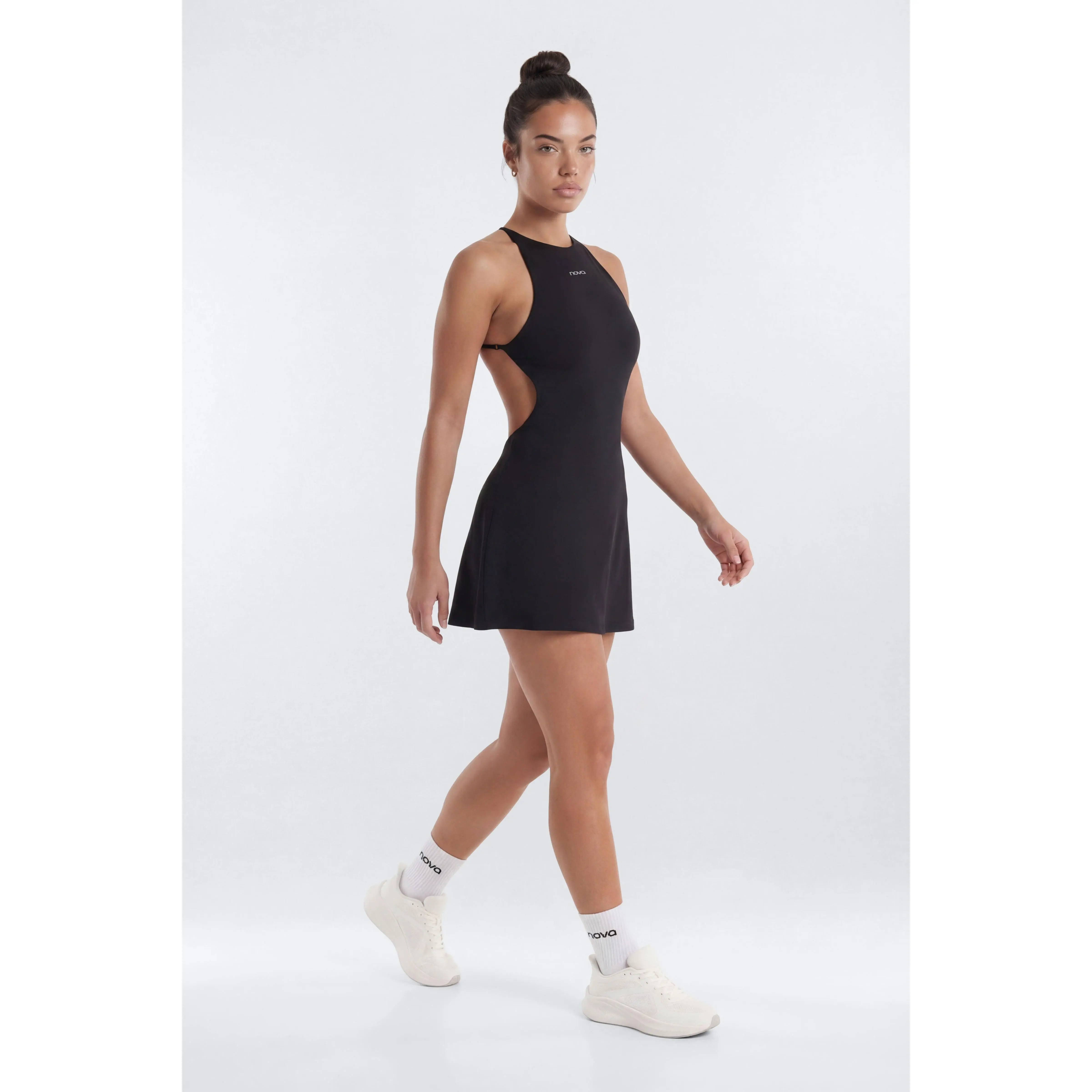 ProStretch™ Open Back Sports Dress - Black