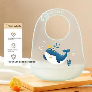 Easy Clean Silicone Bib!No More Mess During Baby Feeding 👶