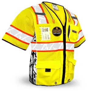 KwikSafety EXECUTIVE HIGHWAYBOSS Limited Edition Safety Vest (8 POCKETS) Premium Class 3 ANSI OSHA - Model No.: KS3303HB