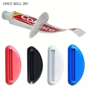 2pcs Multi-functional Toothpaste Extruder, anti-waste, compact and convenient. Toothpaste extruder, decorative item, can prevent toothpaste waste, suitable for daily life and travel use.