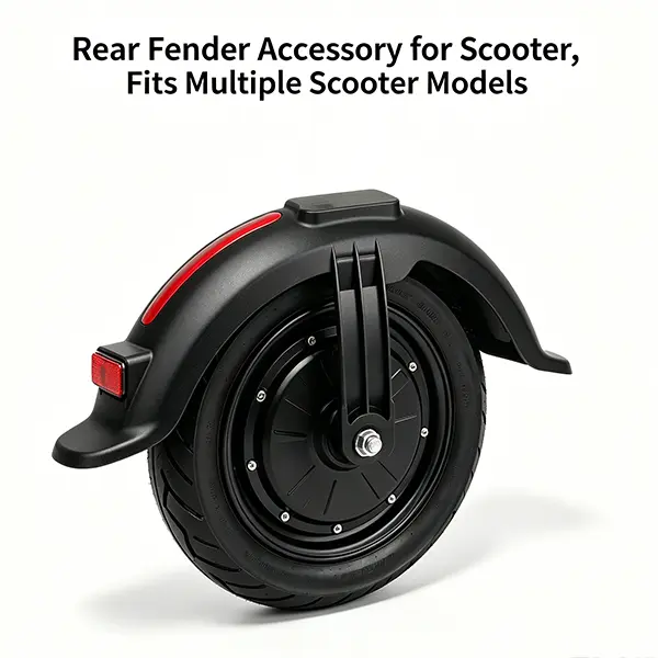 Universal Fit Electric Scooter Mudguard - Durable High-Quality Plastic, Lightweight Anti-Splash Accessory with Reflective Strip, Blocks Mud Rainwater and Road Debris, Fits Most Scooter Models, Enhances Night Visibility (Sports & Outdoor Cycling Equipment)