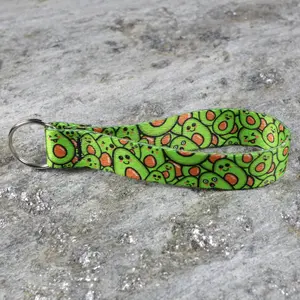 Food Themed Keychain Wristlet  Key Wrist Strap for Keys & Bags