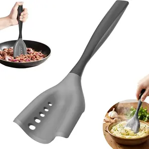 Premium Sturdy Kitchen Mincing Spatula Meat Chopper - Food Prep Utensils for Ground Beef, Potato Mix, Sausage, Heat-Resistant Kitchen Gadget for Meat Poultry Tenderizing
