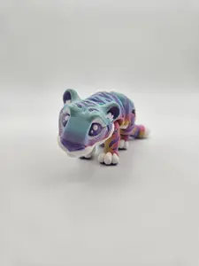 Rainbow Tiger (Large) | 3D Printed Articulating Figurine Great Gift and Desk Figure