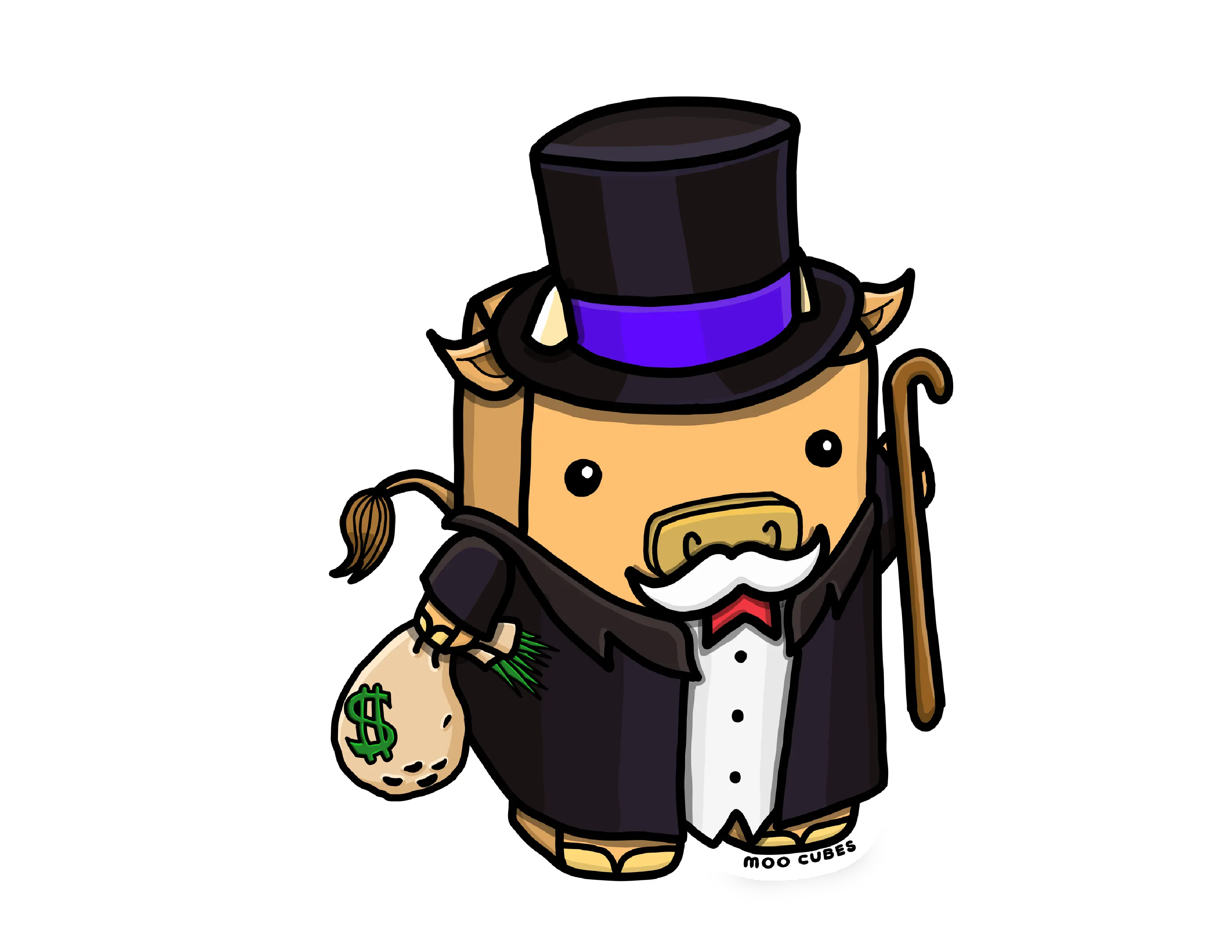 Moo-nopoly Sticker