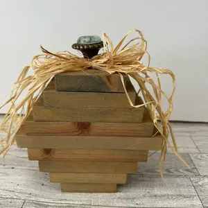 Rustic Stackable wood pumpkin