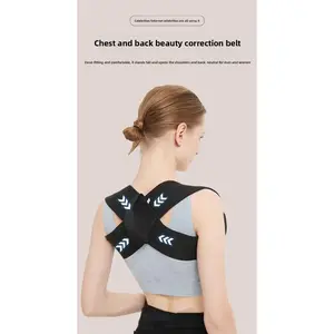 Corrective strap open shoulder straight back anti-sinking shoulder hunchback supine push open shoulder back training strap breathable unisex Support Correction Posture