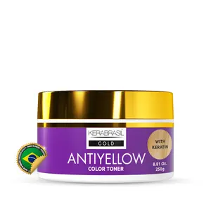 Kerabrasil Antiyellow – Neutralizes Brassy Tones, Enhances Cool Blonde, Deep Hydration for Color-Treated & Natural Hair – Pearlized Finish for Radiant Look (Treatment)