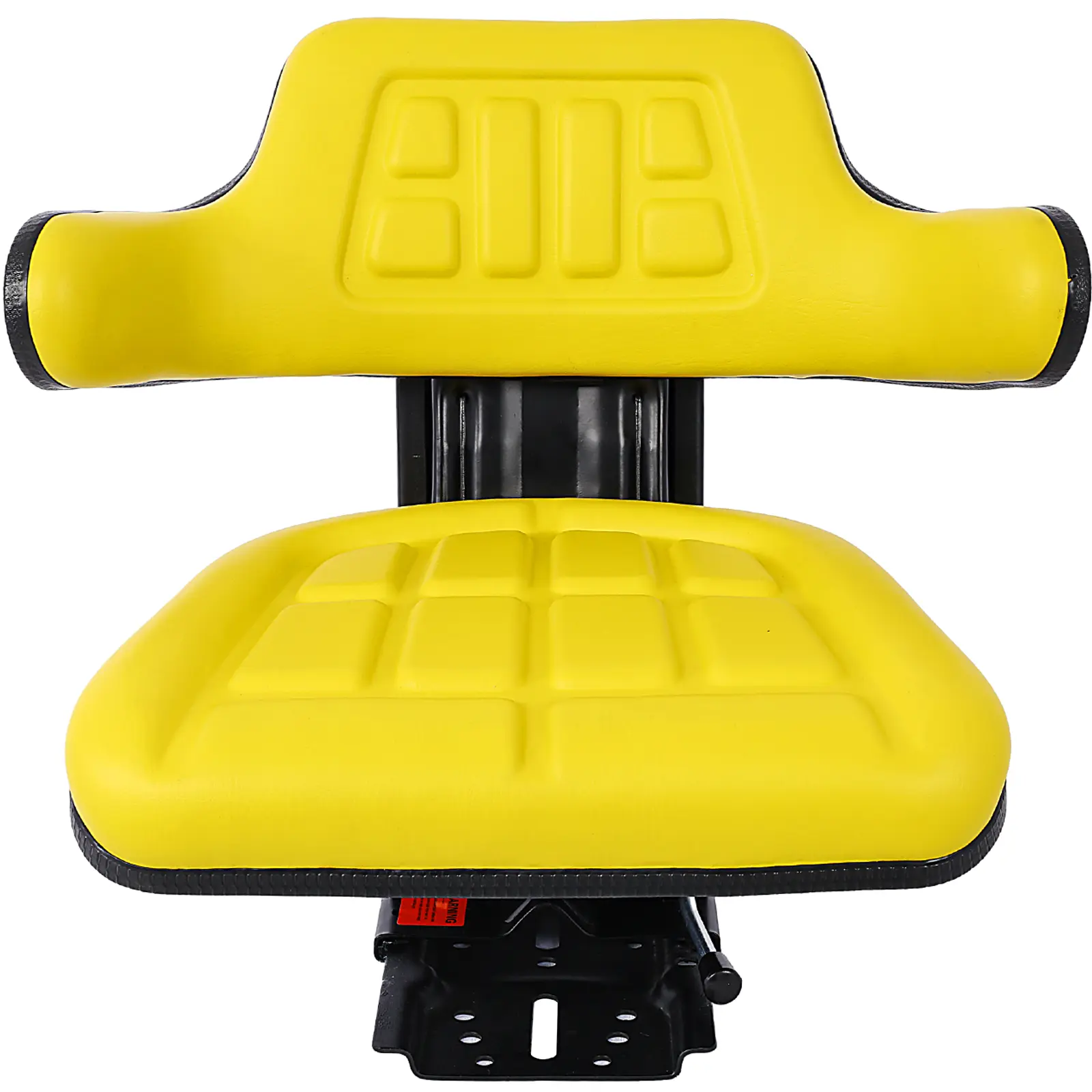 DONEXT Heavy Duty Universal Fit High Back Booster Replacement Mower Seat, Compact Shock-Absorb Chair with Yellow-Blue Steel Frame, Easy-Adjust Ergonomics for New Holland 3000,3010,3300,3400,3600,3610