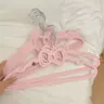 10pcs Bow Plastic Clothes Hangers, Hanger Pack, Hanger Set, Creative Student Dormitory Drying Rack, Cute Non-Slip Clothing Stand, Home Bedroom Essentials, Multifunctional Clothes Hanger, Bow Hanger Hook, Plastics Hangers
