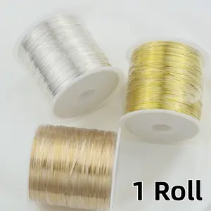 Flexible Alloy Copper Wire Bead Cord, DIY Handmade Jewelry Making String, Hair Pin Wrapping Line, Jewelry Weaving Craft Material