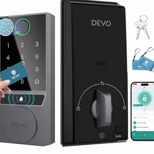 Devo G2 Smart Lock - Advanced Security with Biometric & Keyless Entry - Modern Design for Home Safety