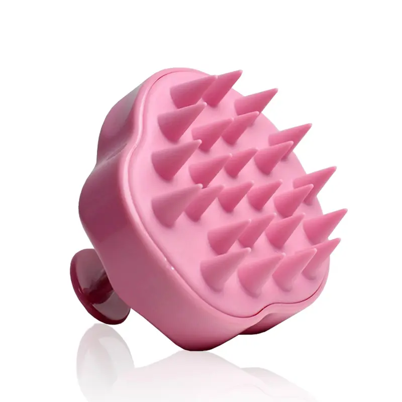 Rizos Curls Scalp Massage Brush for Body Care with Comfortable Handle - Exfoliating Shower Scrubber for All Hair Types Bath Hanging