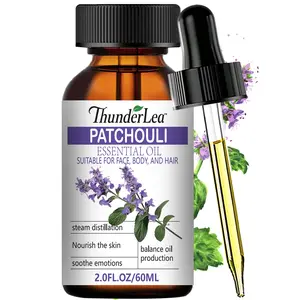 Patchouli Essential Oil 60ml – Therapeutic, Natural, Aromatherapy, Emotional Balance, Relaxation, Skin Care, Antibacterial, Anti-Inflammatory, Deodorizing, Insect Repellent