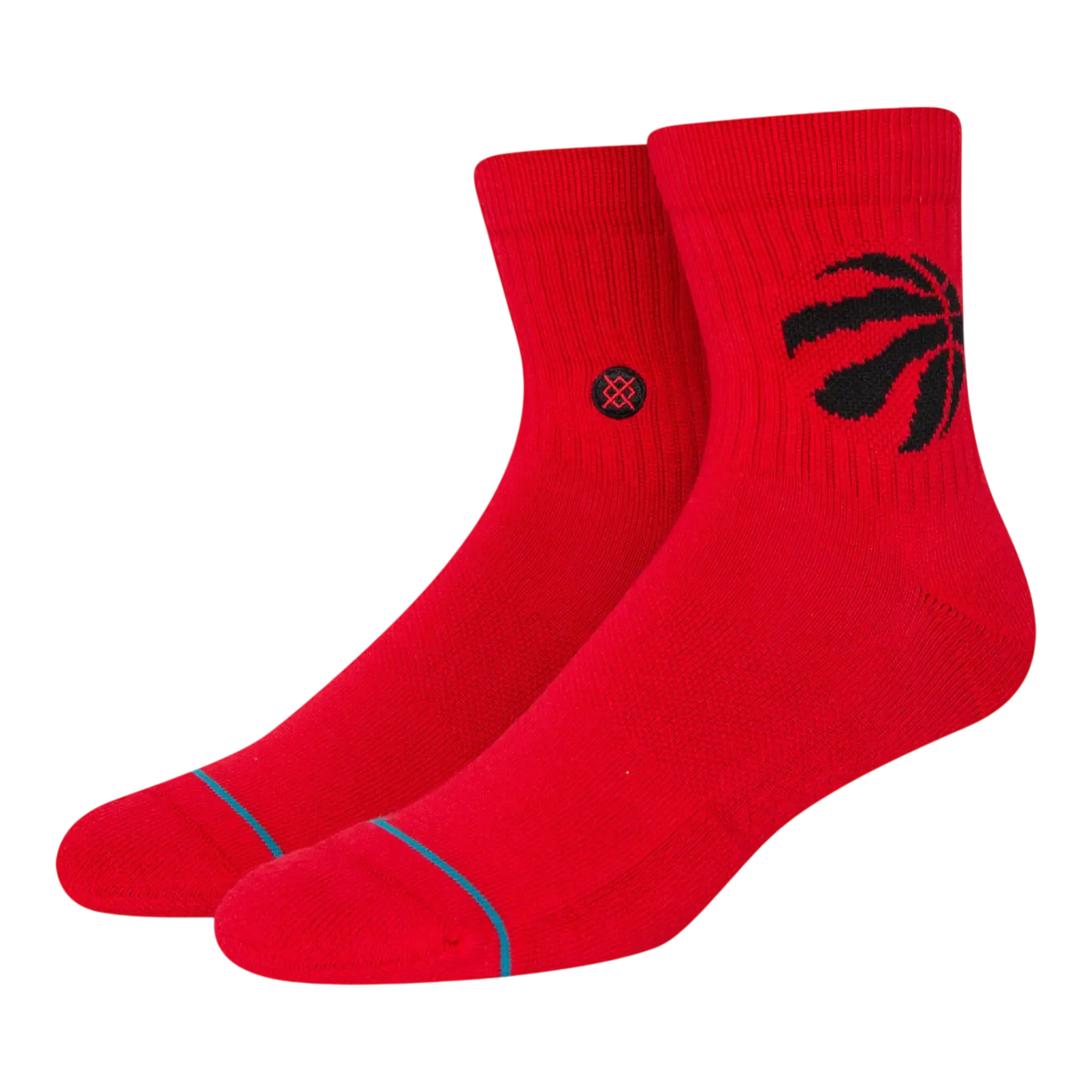 Stance x NBA Toronto Raptors Quarter Ankle Socks in Red | Men's