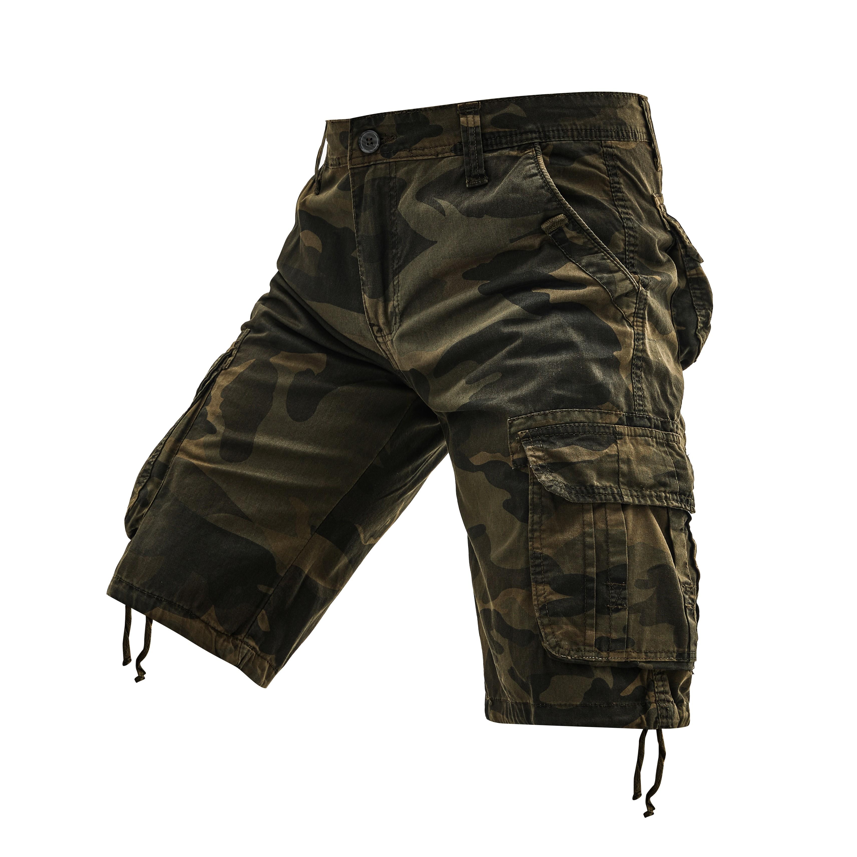 Men's Camo Cargo Shorts Multi-Pocket Lightweight Wear-Resistant Fashion Work for Hiking Camping Climbing Working Daily Casual Streetwear Durable Flexible Comfortable