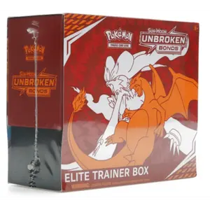Pokémon TCG ETB: Sun & Moon Unbroken Bonds Elite Trainer Box Collectible Trading Card Game Pack for Enthusiasts Includes Trading Cards Part of Sun & Moon Series