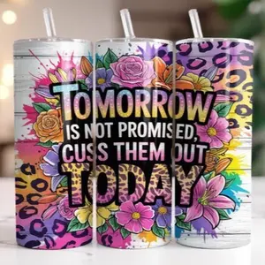 Tomorrow | 20oz Skinny sublimation transfer print out (TRANSFER ONLY, NOT A FINISHED TUMBLER)