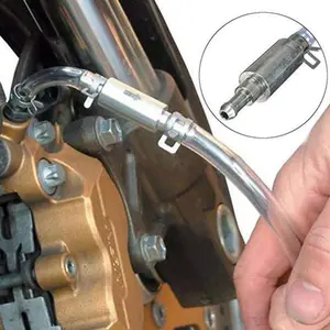 Bleeder Hose - One Way Check Valve Tube Kit for Hydraulic System Bleeding, Universal Kit for Car Clutch, Soft Tube with Metal Clips