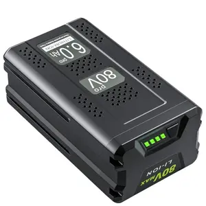 For Greenworks 6000mAh 80V 6.0Ah Lithium-ion Battery GBA80200 GBA80250 GBA80300 GBA80400 GBA80500 Heavy Duty Cordless Power Tools