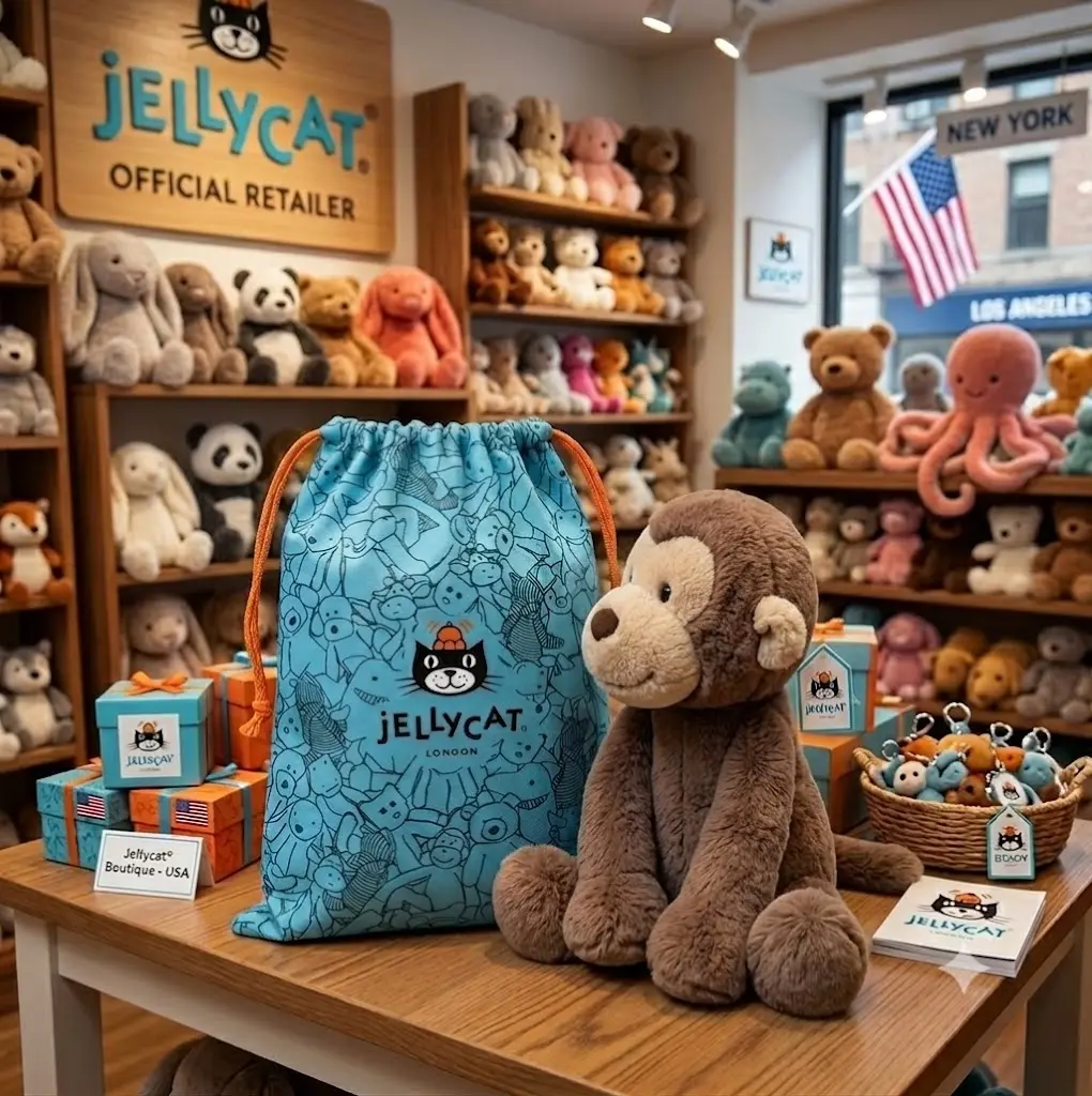 Jellycat Bashful Monkey Plush – Adorable Brown Monkey Stuffed Animal with Long Arms & Soft Fur, Cuddly Plush Toy for Kids, Friends & Collectors