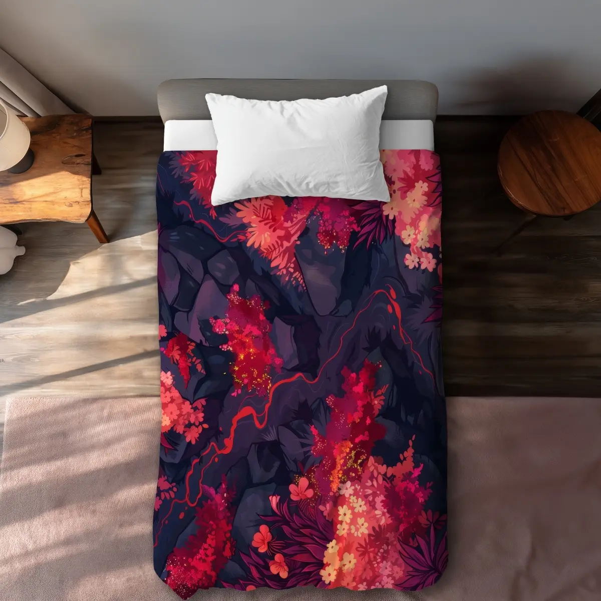 212 MAIN Botanical Pink Twin Extra-Long Duvet Cover - Decorative, Multicolor, Machine-Washable Stylish Home Bedding (Includes Decorative, Botanical, Extra-Long, Machine-Washable, Multicolor Duvet Covers), Decorative Duvet Covers