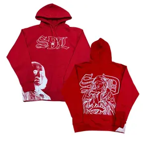Trendy S-DL Red Hoodies, Streetwear Hooodie, Hip Hop Outfit, Outdoor Wear Daily Wear For Men, Designer Clothing, Gift for him for her, Birthday's gift