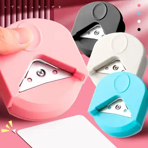 4-Piece Round Corner Cutting Tool Set, Card Punch Trimmer, Photo Scrapbook Gift Kit, Ideal for Exam Cards, Photos, Plastic Sheets