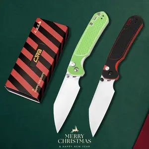 CJRB Pyrite-Light J1945 AR-RPM9 Steel G10 Handle Folding Knives (Christmas Exclusive)