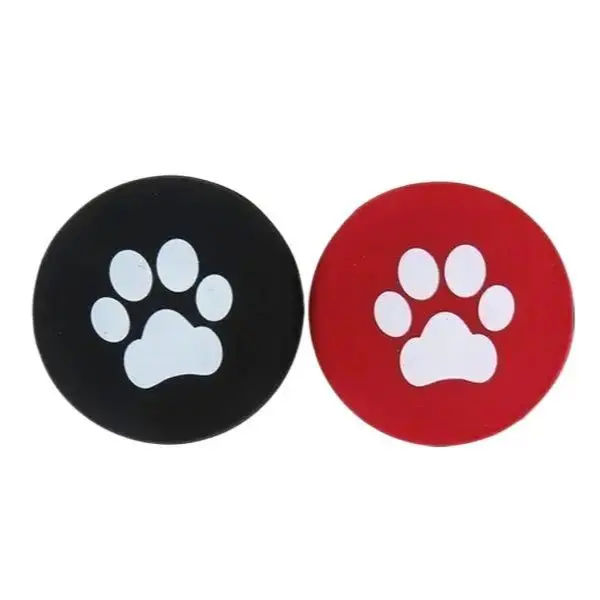 3-Pack Wine Bottle Stopper (2 per pack) - Black & Red Paw Print Design Airtight Seal Dishwasher Safe Reusable