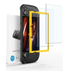 2-Pack Steam Deck Screen Protector, Ultra HD Glass Protector 9H Hardness Easy to Install with Guiding Frame Scratch Resistant