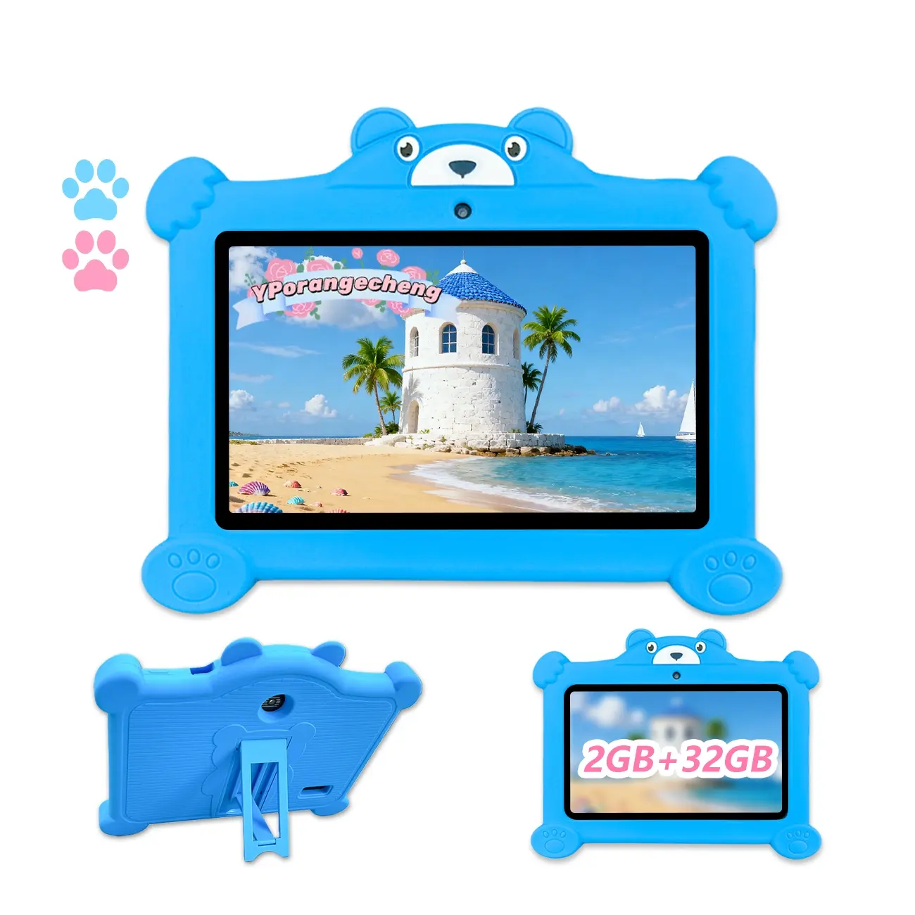 Open up a new world of learning! A 7-inch animal-themed kids tablet, equipped with WiFi, HD dual cameras, and parental control features. Certified drop-resistant design, it's a gift for any occasion.