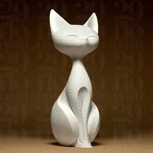 Elegant Cat Statue Decoration, Minimalist Art Sculpture for Couples and Best Friends, Desk Decor, Wine Cabinet Decor, Bedroom Bedside Decor