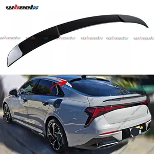 2021-2025 – Kia K5 – Aerodynamic Rear Window Spoiler Trunk Lip Wing Kit , M Style, Gloss Black & Carbon Fiber Look, Downforce-Boosting, Sport Look Auto Body Replacement Accessory