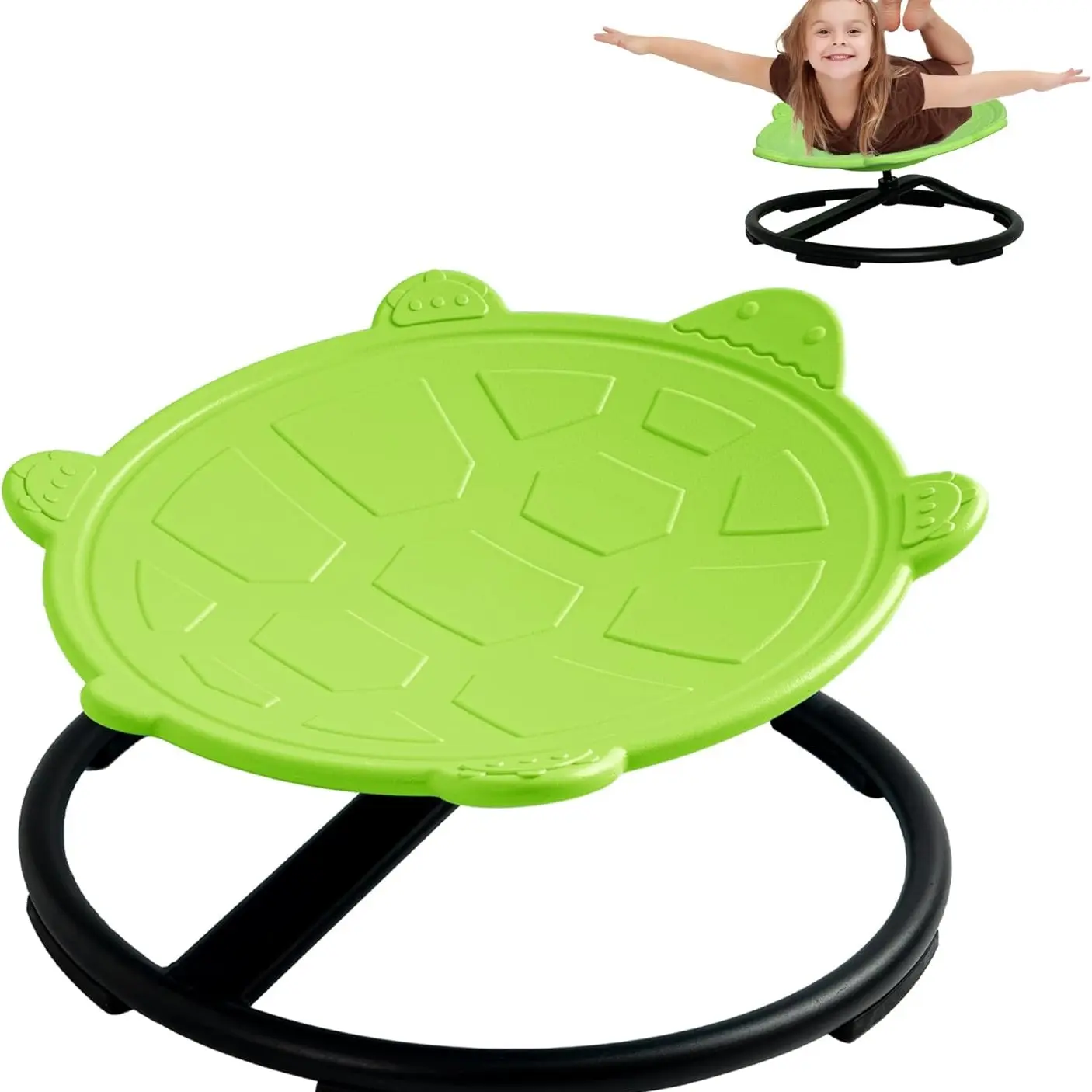 Turtle Swivel Chair,Green