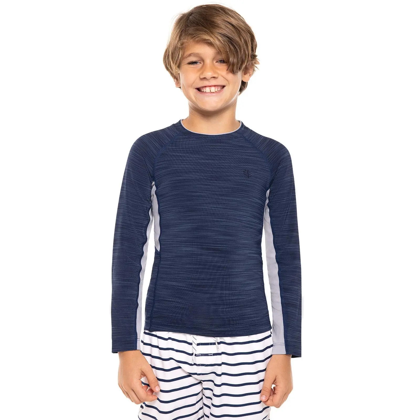 Boy's Ultimate Rash Guard | Navy Line