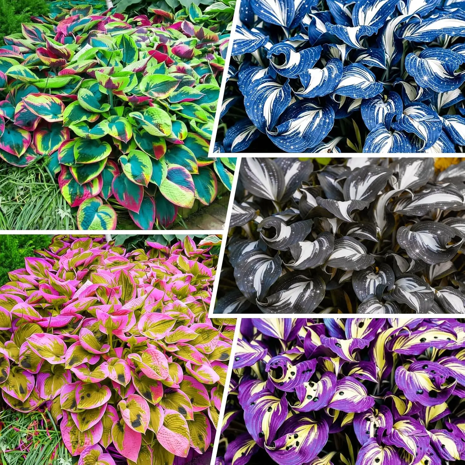 Rare Mixed Color Hosta Seeds, Shade‑Loving Perennial Ornamental Flower Seeds, Easy‑to‑Grow for Shade Garden Yard Balcony Pot Planting