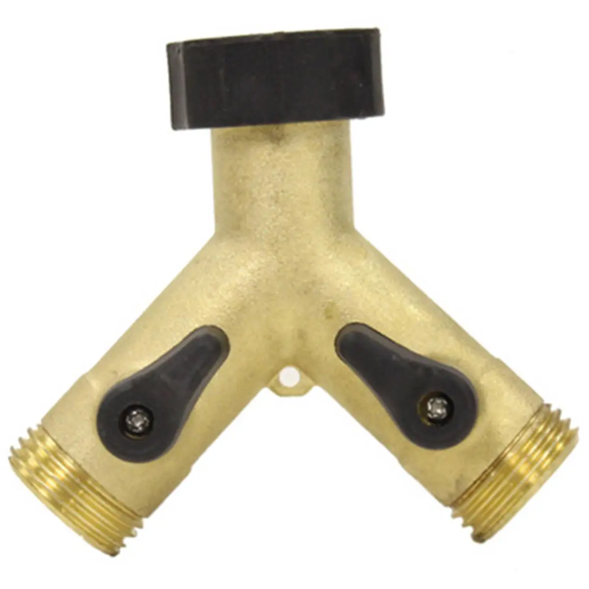 Fiskars 423GAAP High Flow Shut Off Valve - Heavy Duty Brass, 35% More Flow, Gilmour Pro Dual, 0.89 lbs, 2 x 6 x 5.5 in - for High Pressure Taps, Home Improvement, Garden Watering Supplies