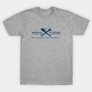 Wabasha Plumbing T-Shirt, Grumpy Old Men Movie Shirt, Retro Tee