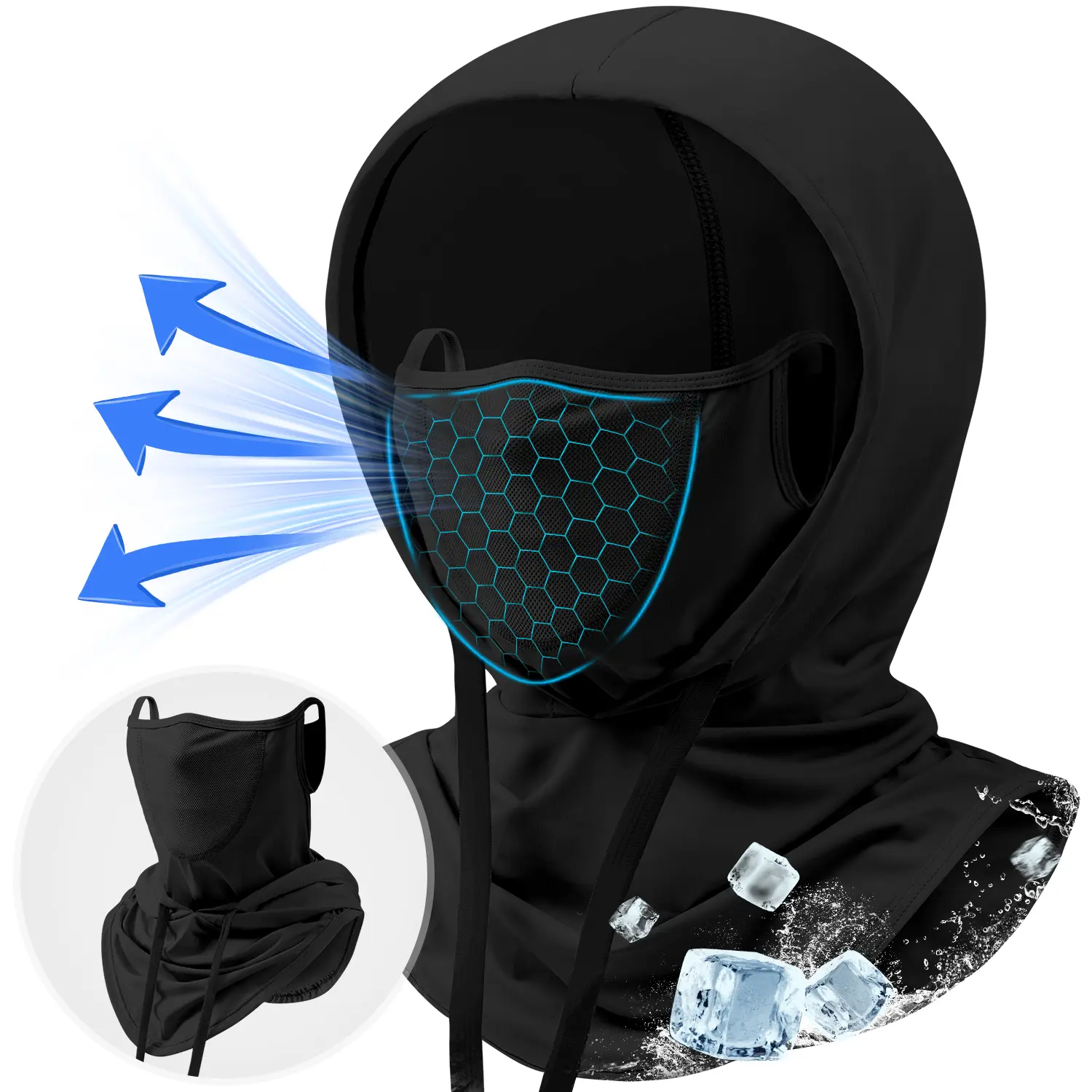 Venswell Balaclava Ski Face Mask Sun UV Protection Hood Breathable Full Head Mask Face Cover for Men Women fishing face cover, golf sun protection, motorcycle balaclava, beach sun hat, cycling neck gaiter, hiking sun gear