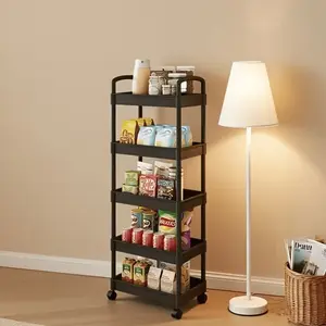 2026 New Kitchen Cart, Home Storage Rack, Kitchen Display Shelf, Item Organizer, Wheelbarrow with Wheels, Multi-Functional Household Tool