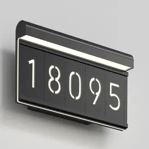 Bowen modern LED outdoor address wall light 5 CCT
