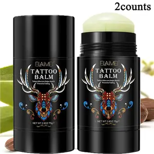 ELAIMEI Tattoo Butter Balm,75g,2 counts, Prevents Old New Tattoo Color Fading ，lessen itchiness from dry skin
