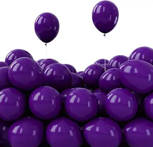 PartyWoo Dark Purple Balloons 50 pcs 5 Inch Small Mini Royal Purple Balloons for Graduation Halloween Mardi Gras Ramadan Eid Wedding Baby Shower Anniversary Birthday Party Decorations Purple-Y16