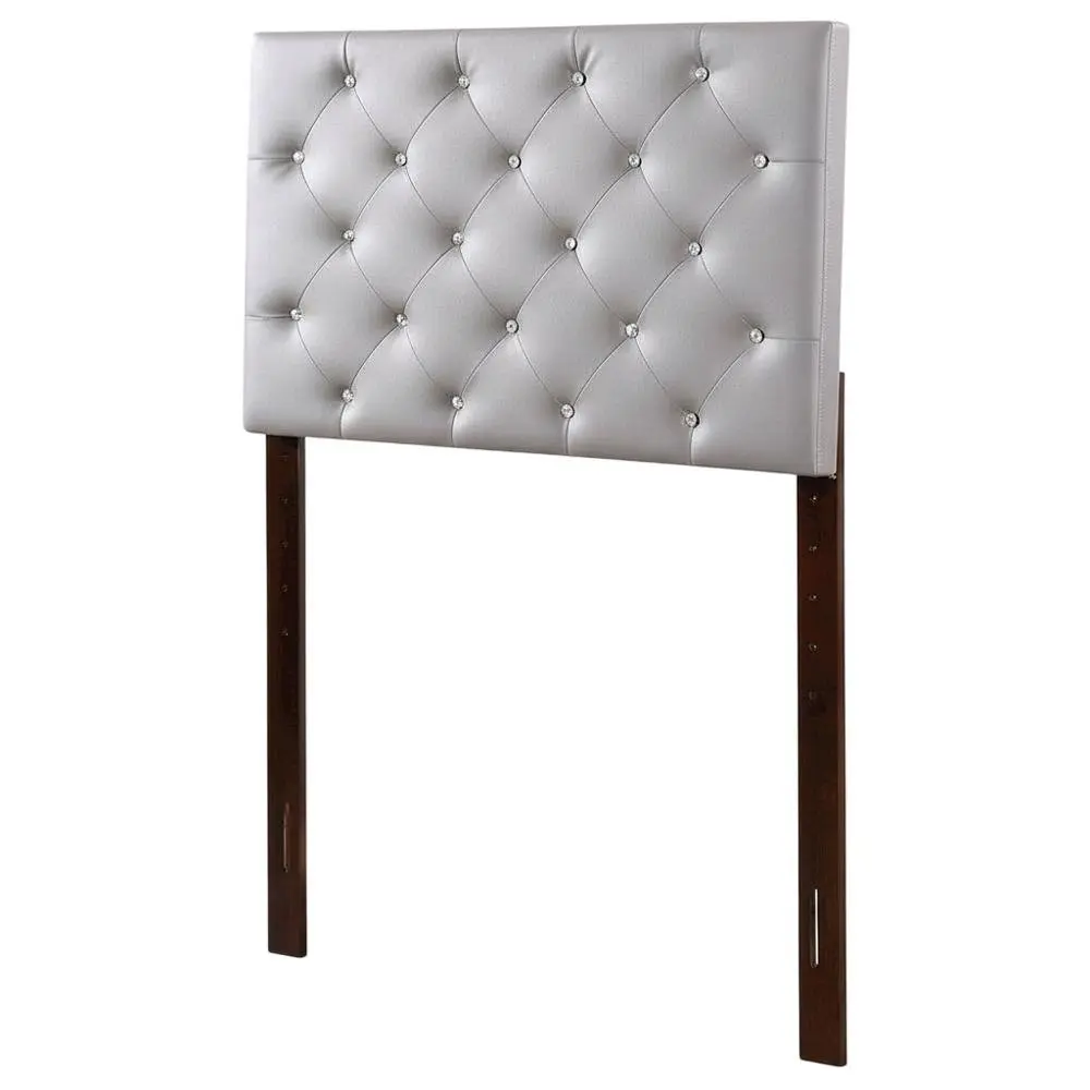 Rectangular Light Gray Twin Headboard - Casual Style, Durable Construction, Indoor Furniture Headboard for Bed Frames, Twin Fits