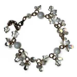 Wanderlust Handmade Anklet Stainless Steel/ Alloy Glass Beads Tarnish Resistant Star Charm Anklet for Women