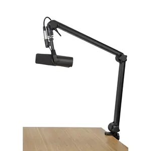 Gator Frameworks GFWMICBCBM3000 Deluxe Desk-mounted Broadcast Microphone Boom Arm
