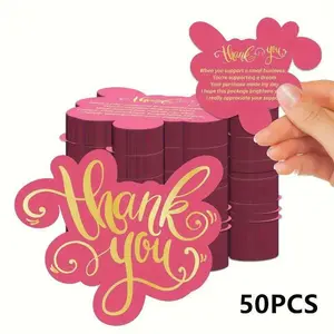 50 Thank You Cards, Positive Message Card, Warm and Beautiful, Perfect Gift for Couples, Family, Friends, Colleagues, Students