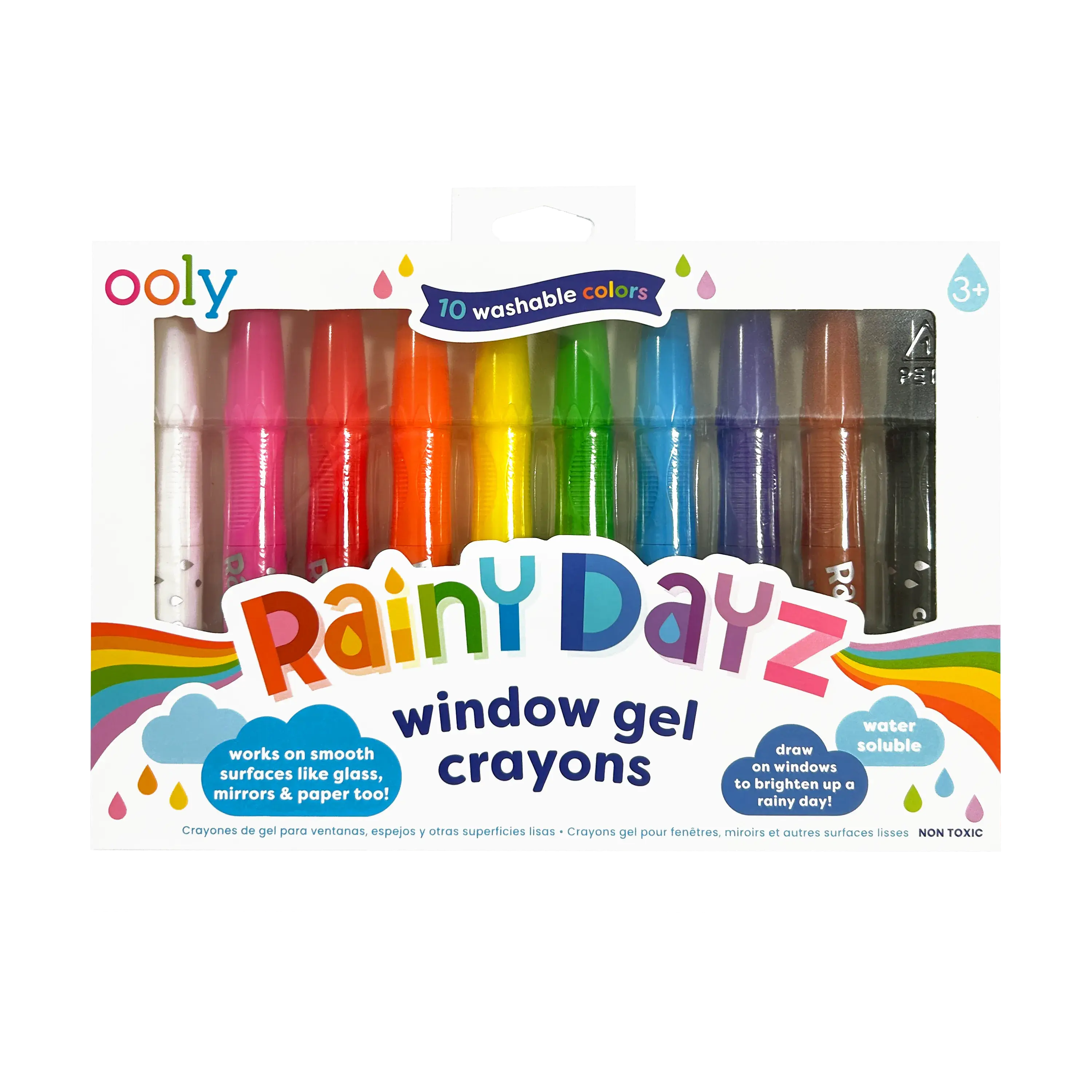 Rainy Dayz Window Watercolor Gel Crayons - Set of 10